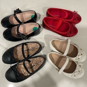 Stylish Kids Shoes Bundle - (2) Black, Red, and White